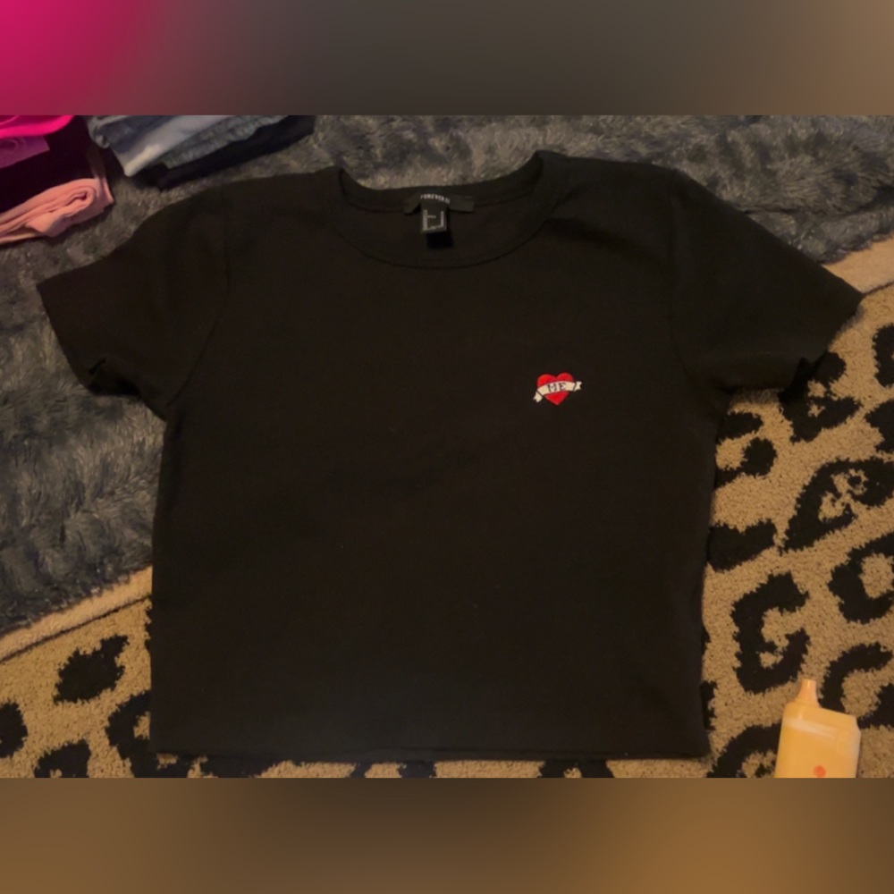 “❤️ME” Ribbed Baby Tee-Sz M